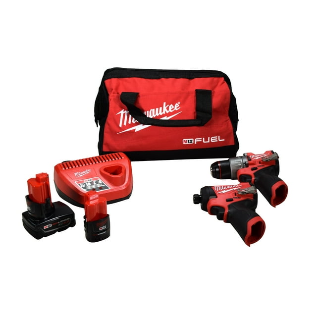 Milwaukee 349722 12V Brushless Hammer Drill and Impact Driver Combo