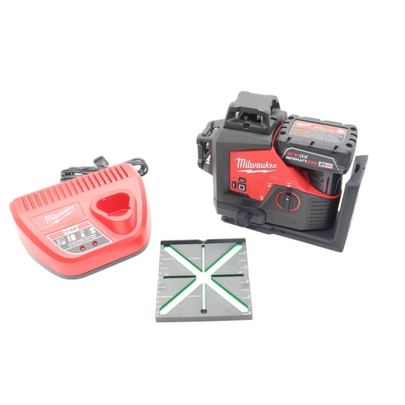 Milwaukee-3632-21 M12 Green Beam Laser 360 3-Plane Kit