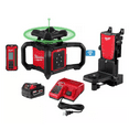 thumbnail image 1 of Milwaukee 3702-21 M18 1000 ft. Green Interior Rotary Laser Level Kit with Remote/Receiver, Wall Mount Bracket, and Receiver Clamp, 1 of 2