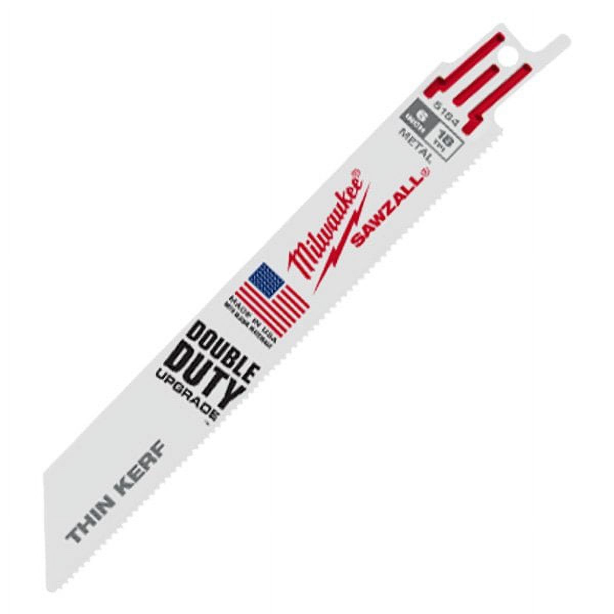 Milwaukee 48005184 Thin Kerf Metal Cutting Sawzall Blades