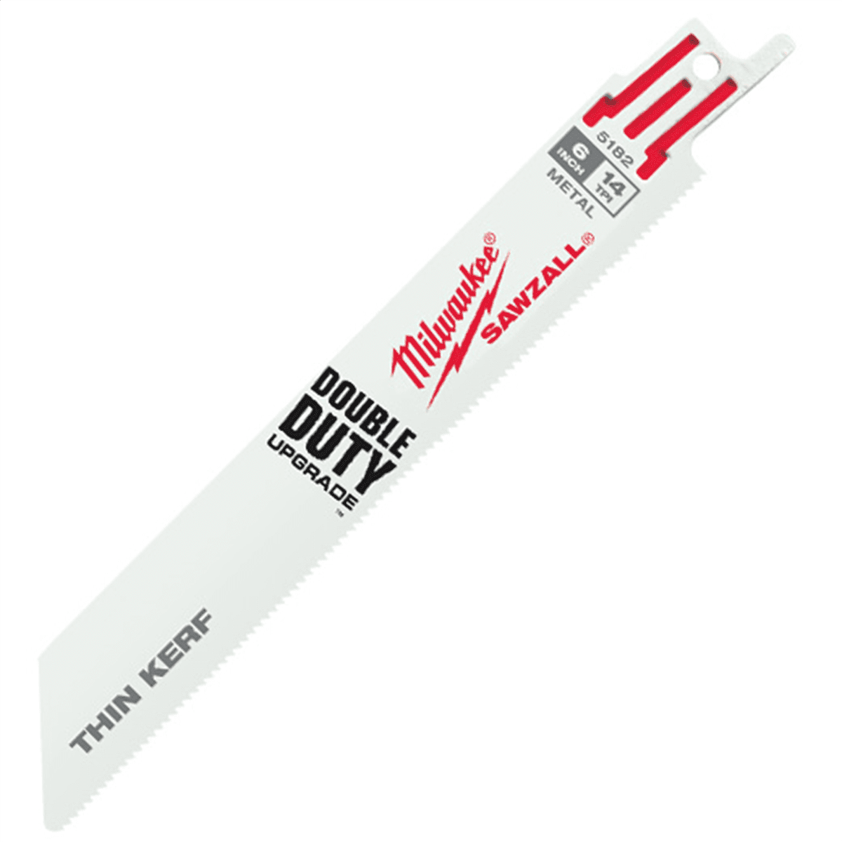 Milwaukee 48-01-6182 6" 14 TPI Thin Kerf SAWZALL Blades (50 Pack)