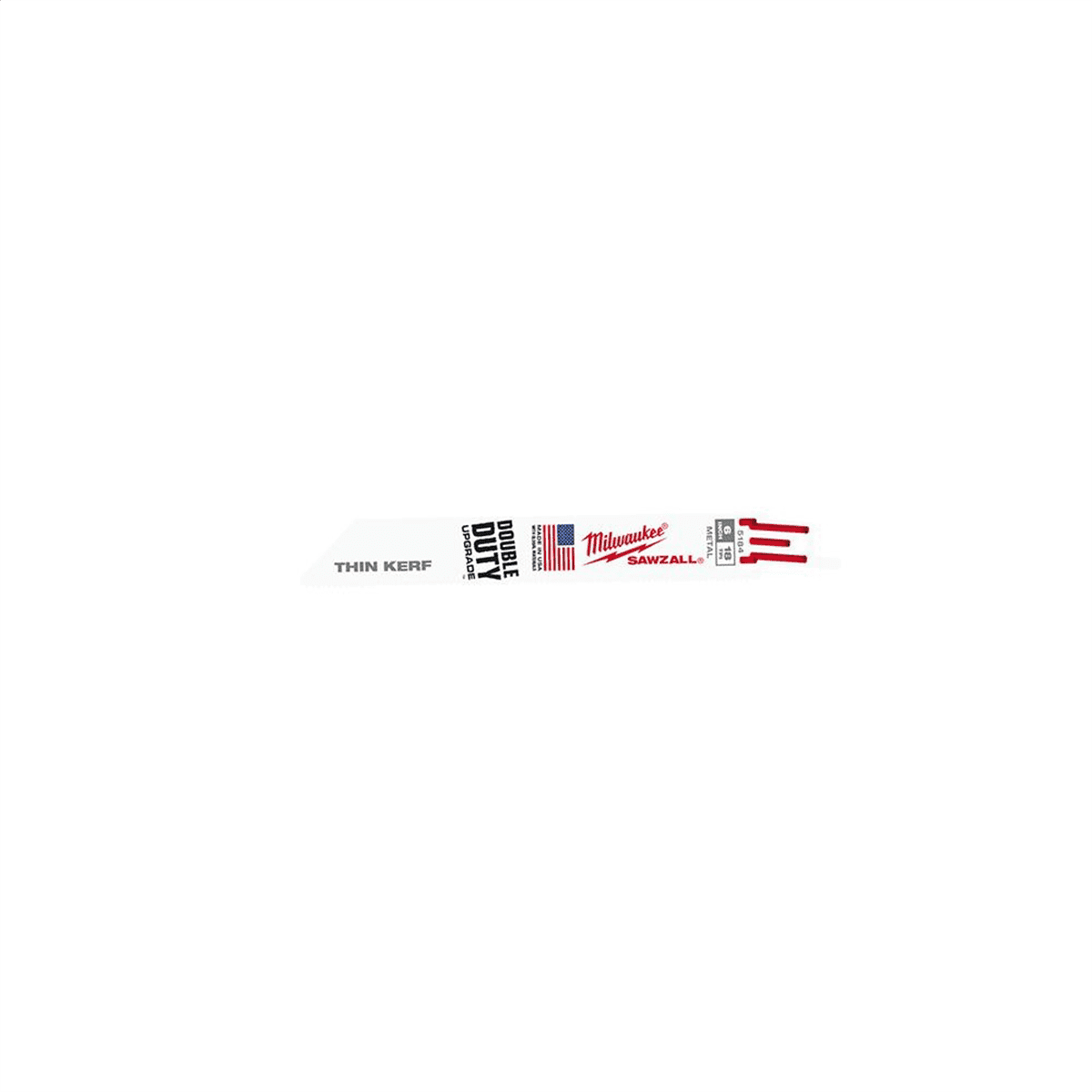 Milwaukee 48-01-6184 50pk of 6" w/ 18 TPI Metal Cutting Recip. Saw Blades