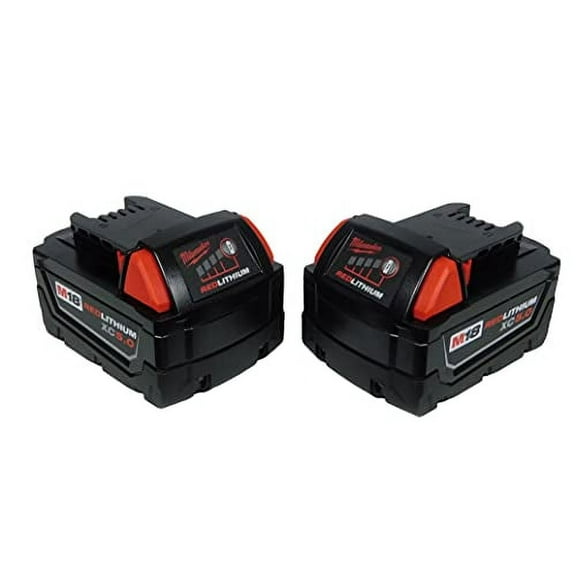 Milwaukee 48-11-1850 2 Pack M18 18V Lithium-Ion Battery 48-11-1852