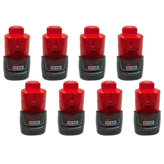 Milwaukee 48-11-2401 12V 1.5Ah Li-Ion Compact Battery 8 Pack