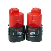 Milwaukee 48-11-2420 M12 2.0 Ah MAX Lithium Ion Battery Pack Two Pack