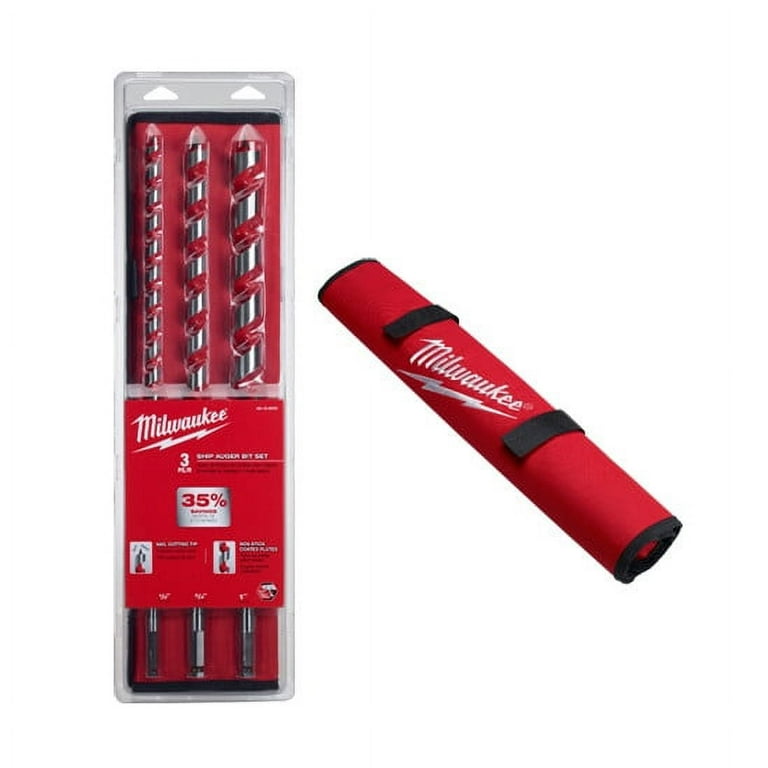 Milwaukee 48 13 3000 3 Pc Ship Auger Bit Set Walmart