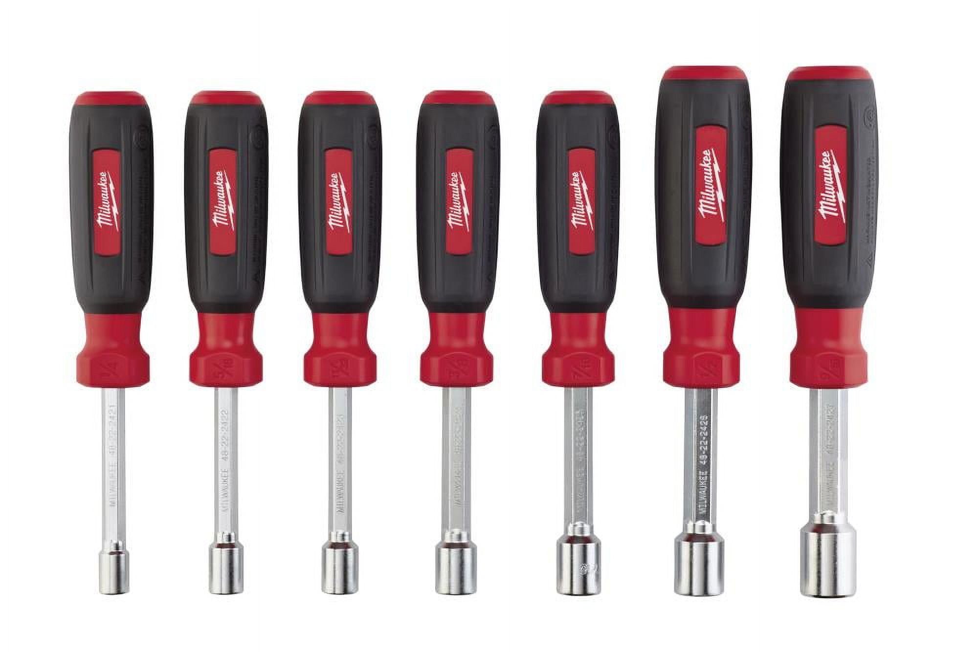 Milwaukee 48-22-2407 7-Piece Hollow Shaft SAE Nut Driver Set - Walmart.com