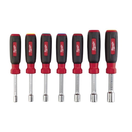 Milwaukee 48-22-2507 7-Piece Magnetic HollowCore SAE Nut Driver Set