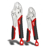 Milwaukee 48-22-3402 2 Pc. 7 Inch & 10 Inch Torque Lock Curved Jaw Locking Pliers Set