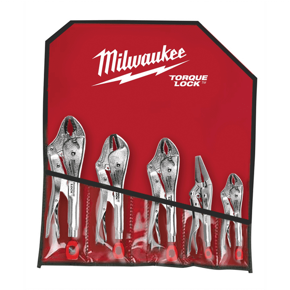 Milwaukee 48-22-3695 5Pc TORQUE LOCK Locking Pliers Kit