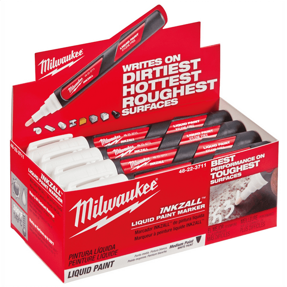 Milwaukee 48-22-3711 INKZALL White Paint Marker