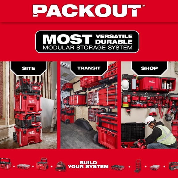 Milwaukee 48-22-8063 2PK PACKOUT Shop Storage Large Bin Set
