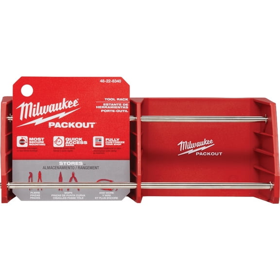 Milwaukee 48-22-8340 PACKOUT Shop Storage Tool Rack