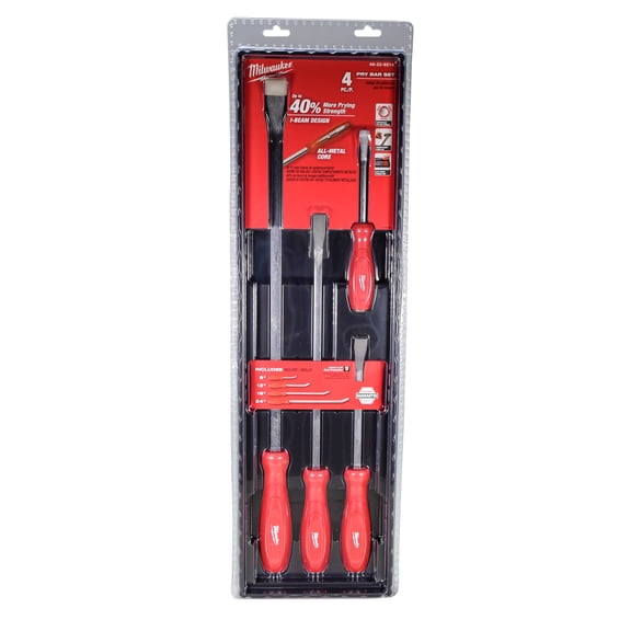 Milwaukee 48-22-9214 4 Piece Pry Bar Set