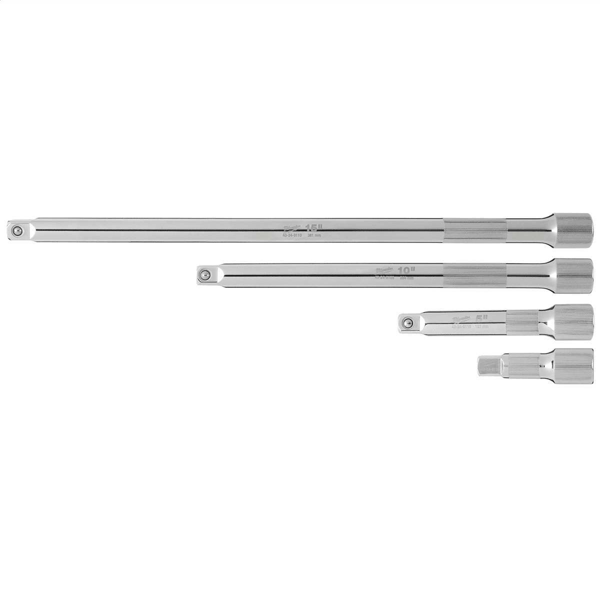 Milwaukee Tool 4pc 1/2&rdquo; Drive Extension Set