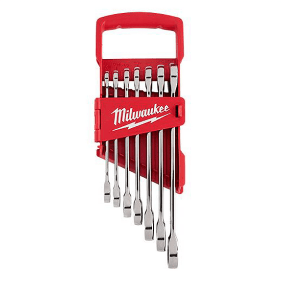 Milwaukee Tool 7pc Ratcheting Combination Wrench Set - SAE