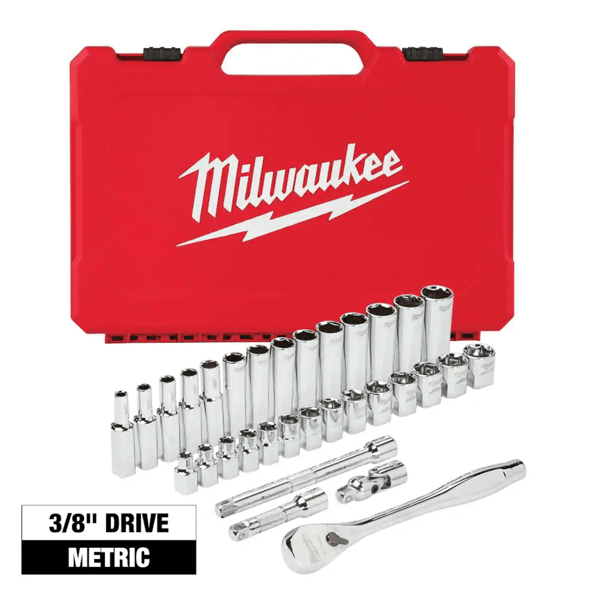 Milwaukee 48-22-9508 3/8" Drive 32pc Metric Ratchet & Socket Set