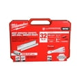thumbnail image 1 of MILWAUKEE 32-Piece Metric 3/8 in. Drive Ratchet & Socket Set – Slim Profile, 90-Tooth, Deep & Standard Sockets (48-22-9508), 1 of 4
