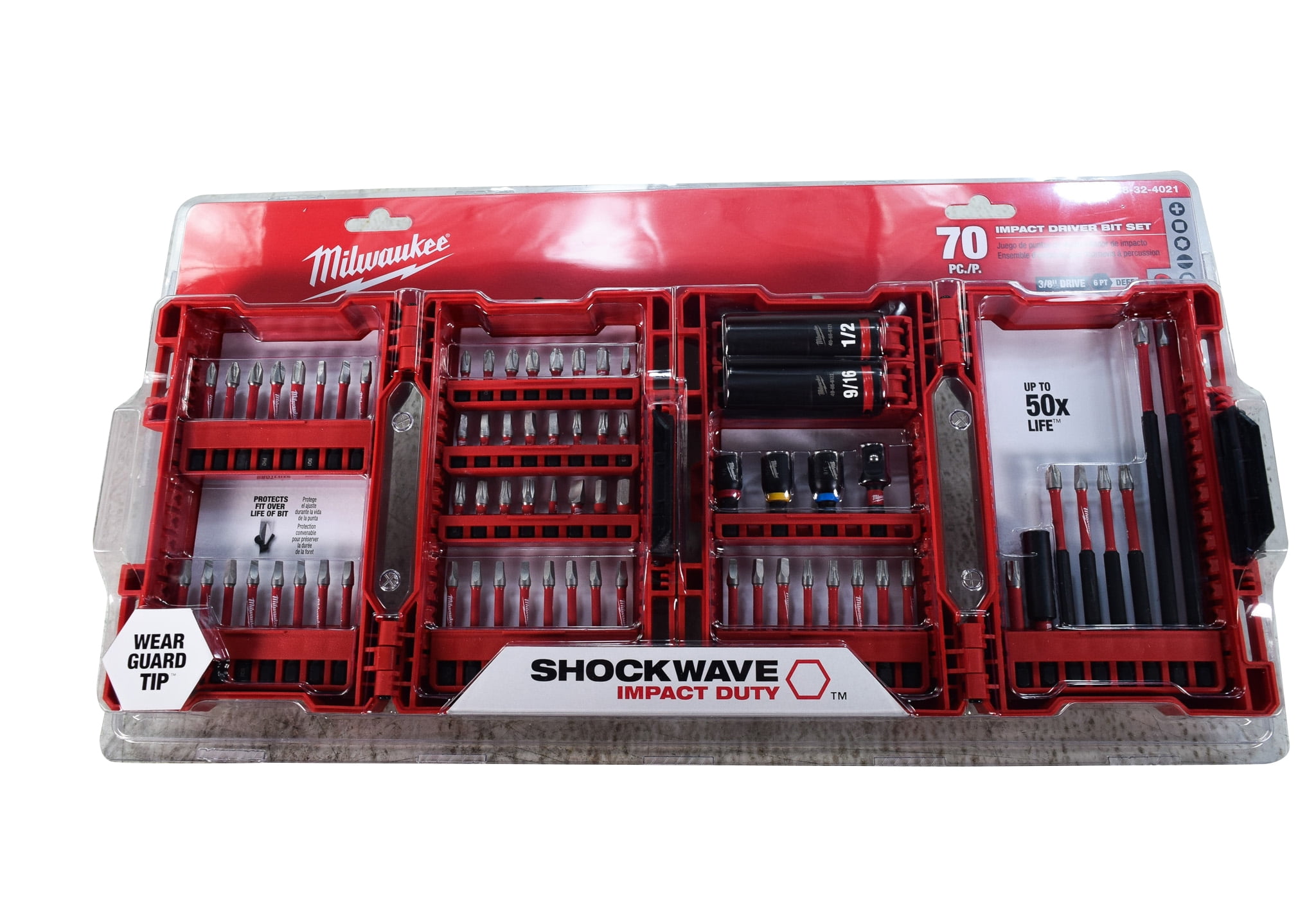 Milwaukee 48 32 4021 Impact Drill and Driver Bit Set 70 Piece Walmart