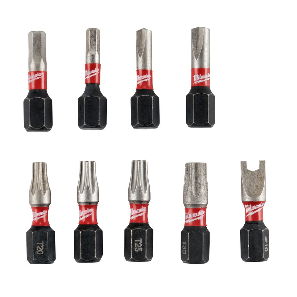 Milwaukee 48-32-4620 9-Piece Shockwave Impact Security Insert Bit Sets 3PK