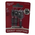 thumbnail image 1 of Milwaukee SHOCKWAVE 1/4" Hex Shank Socket Adapter Set 3PC., 48-32-5033, Lot of 1, 1 of 2
