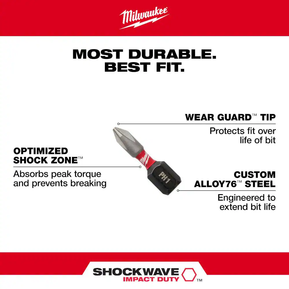 Milwaukee 48-32-5157 SHOCKWAVE Impact Duty Alloy Steel Driver Bit Set with PACKOUT Case (90-Piece)