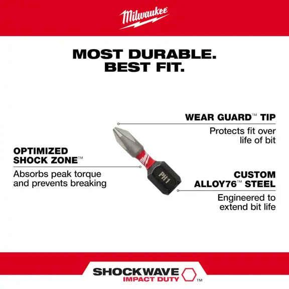 Milwaukee 48-32-5157 SHOCKWAVE Impact Duty Alloy Steel Driver Bit Set with PACKOUT Case (90-Piece)