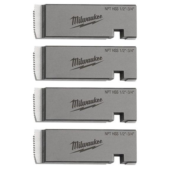 Milwaukee Tool 1/2 Inch-3/4 Inch High Speed FOR STAINLESS NPT Universal Pipe Threading Dies
