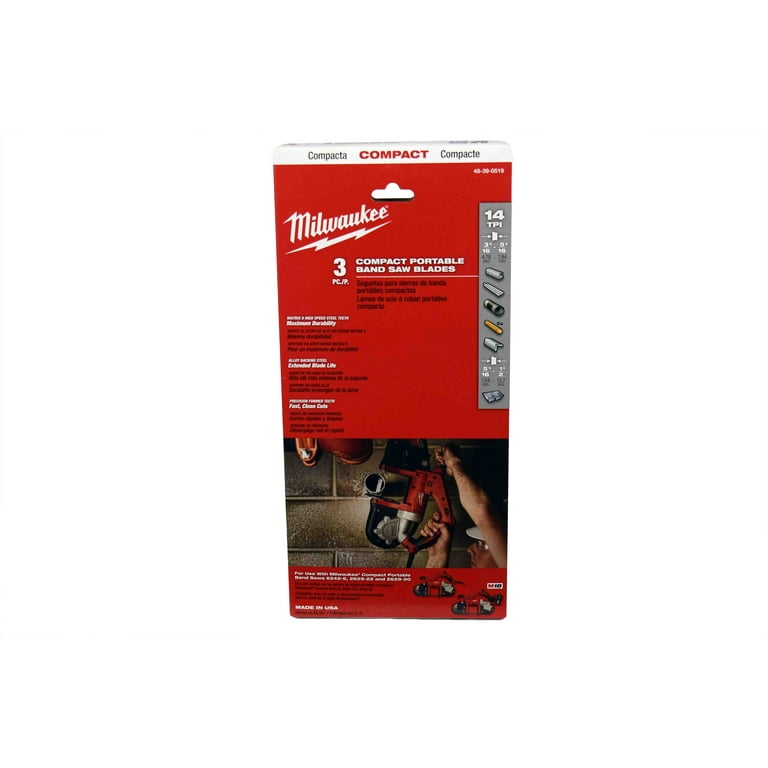 Milwaukee 48-39-0519 14 TPI Compact Portable Band Saw Blade