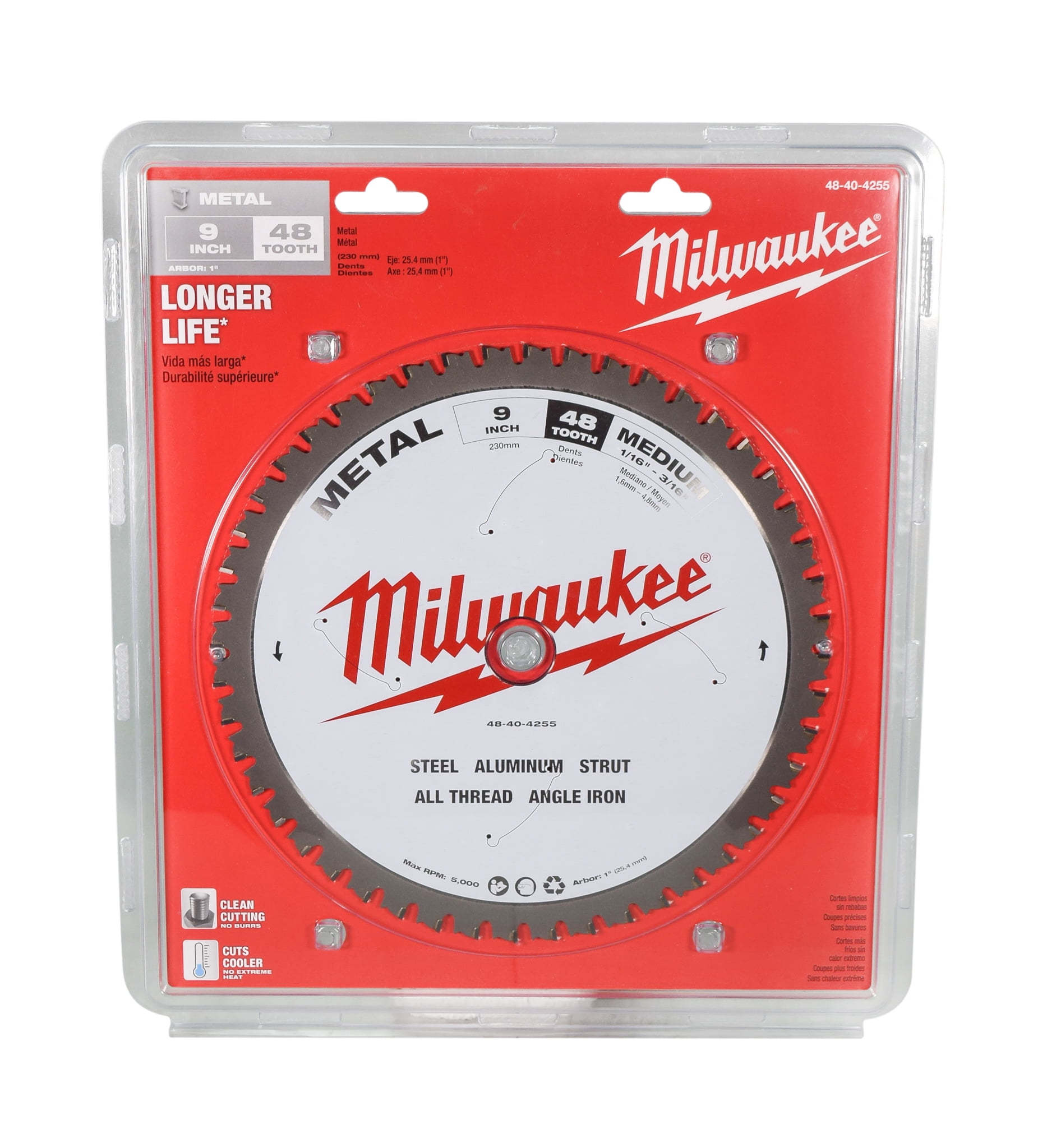 Milwaukee 48-40-4255 9" Metal Cutting Circular Saw Blade (Single Blade)