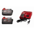 thumbnail image 1 of Milwaukee M18 REDLITHIUM XC5.0 Battery Starter Kit – (2) 5.0Ah Batteries & M18/M12 Charger, 2.5X Runtime, REDLINK Intelligence, Cold Weather Performance (Model 48-59-1852B), 1 of 6
