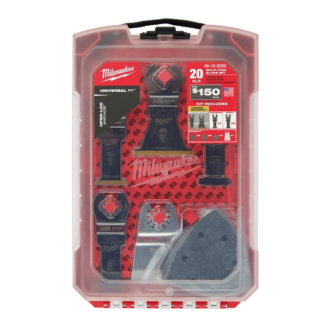 Milwaukee 49109220 Oscillating MultiTool Blade Kit (20Piece