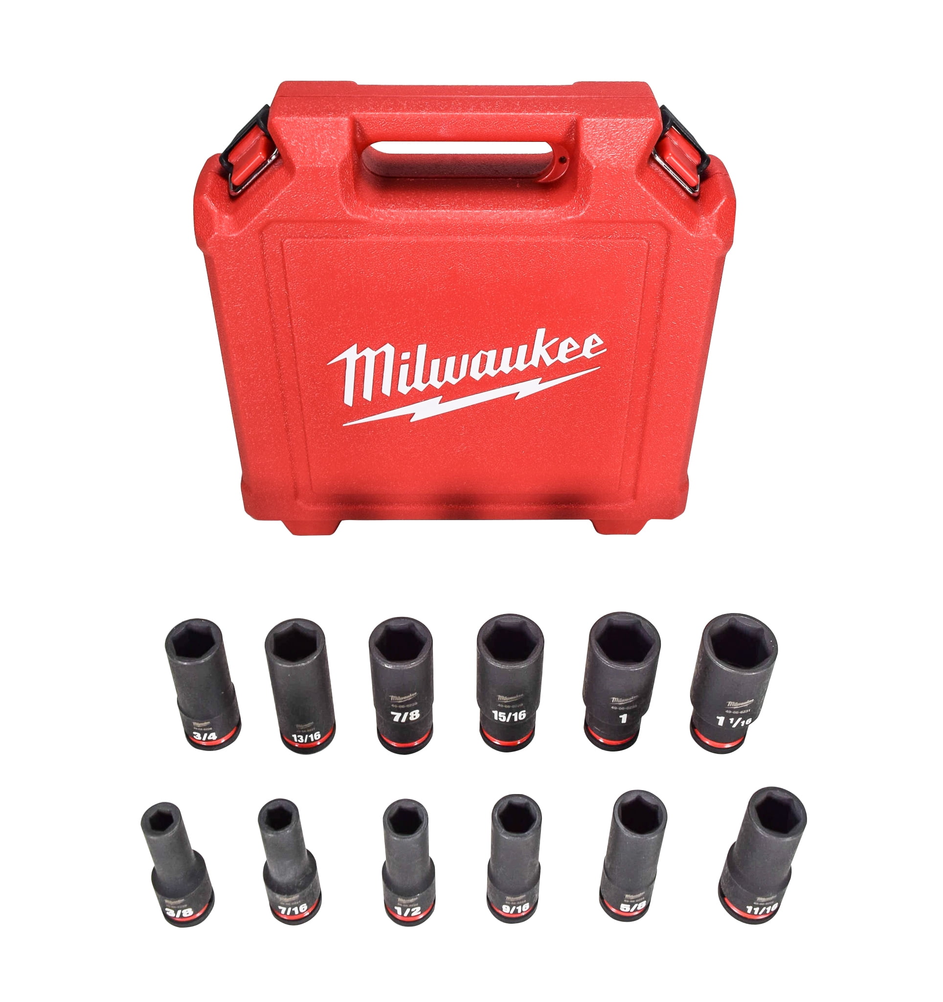 Milwaukee 49 66 7011 Shockwave 1 2 inch Drive SAE Deep Well Impact
