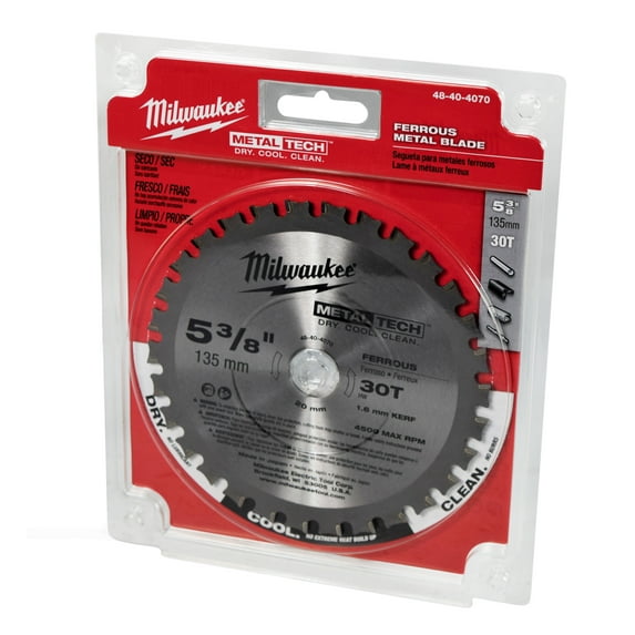 Milwaukee 5-3/8" 30-T Ferrous Circular Saw Blade for Metal & Stainless 48-40-4070