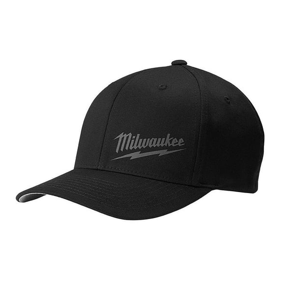 Milwaukee 504B-LXL FF FITTED HAT - BLACK L/XL