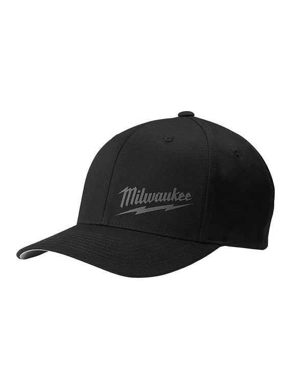 504B-LXL FLEXFIT Fitted Hat - Black, Large/X-Large