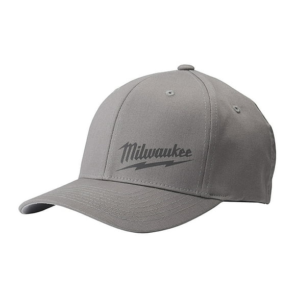 Milwaukee 504G-LXL FLEXFIT Fitted Hat - Gray, Large/X-Large