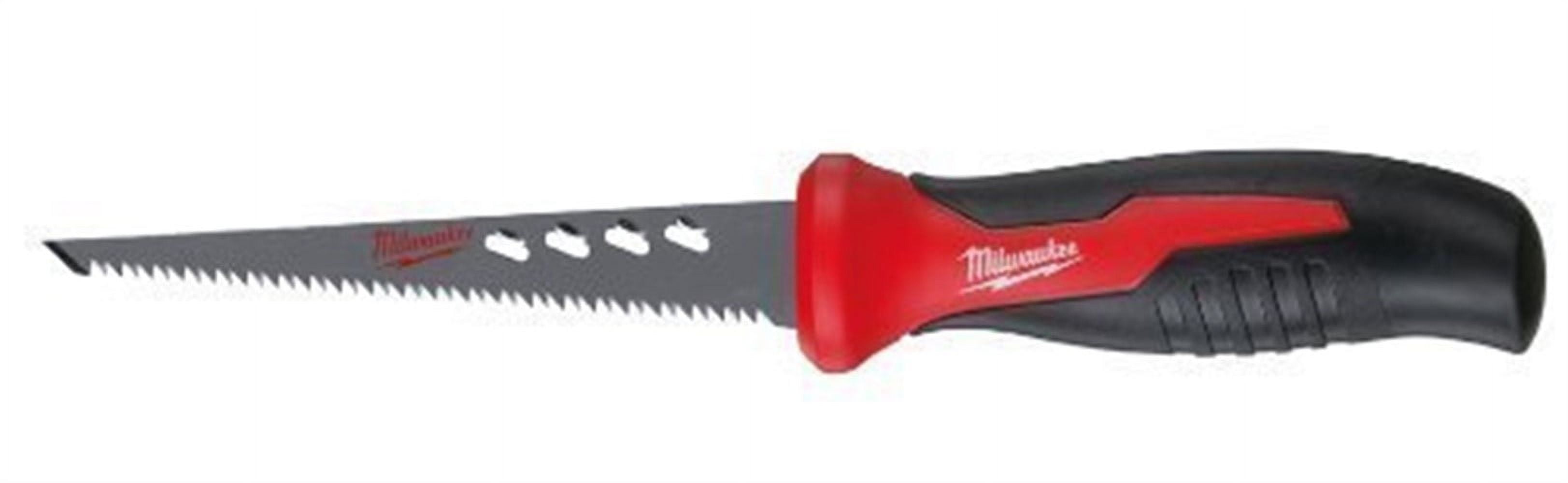 Milwaukee, 6 in. Plaster Jab Saw, Rasping holes, Rubber over mold grip Handsaw