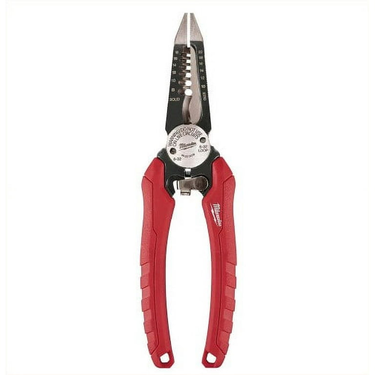 Milwaukee 7.75 in. Combination Electricians 6-in-1 Wire Strippers
