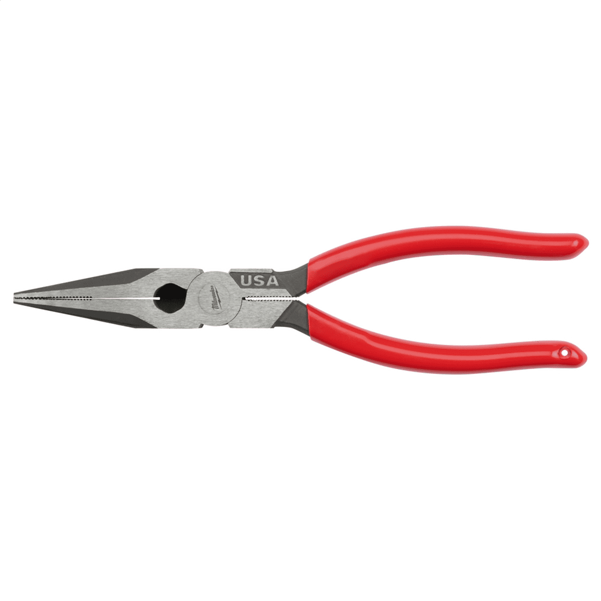 Milwaukee Tool 8" Long Nose Dipped Grip Pliers (USA)