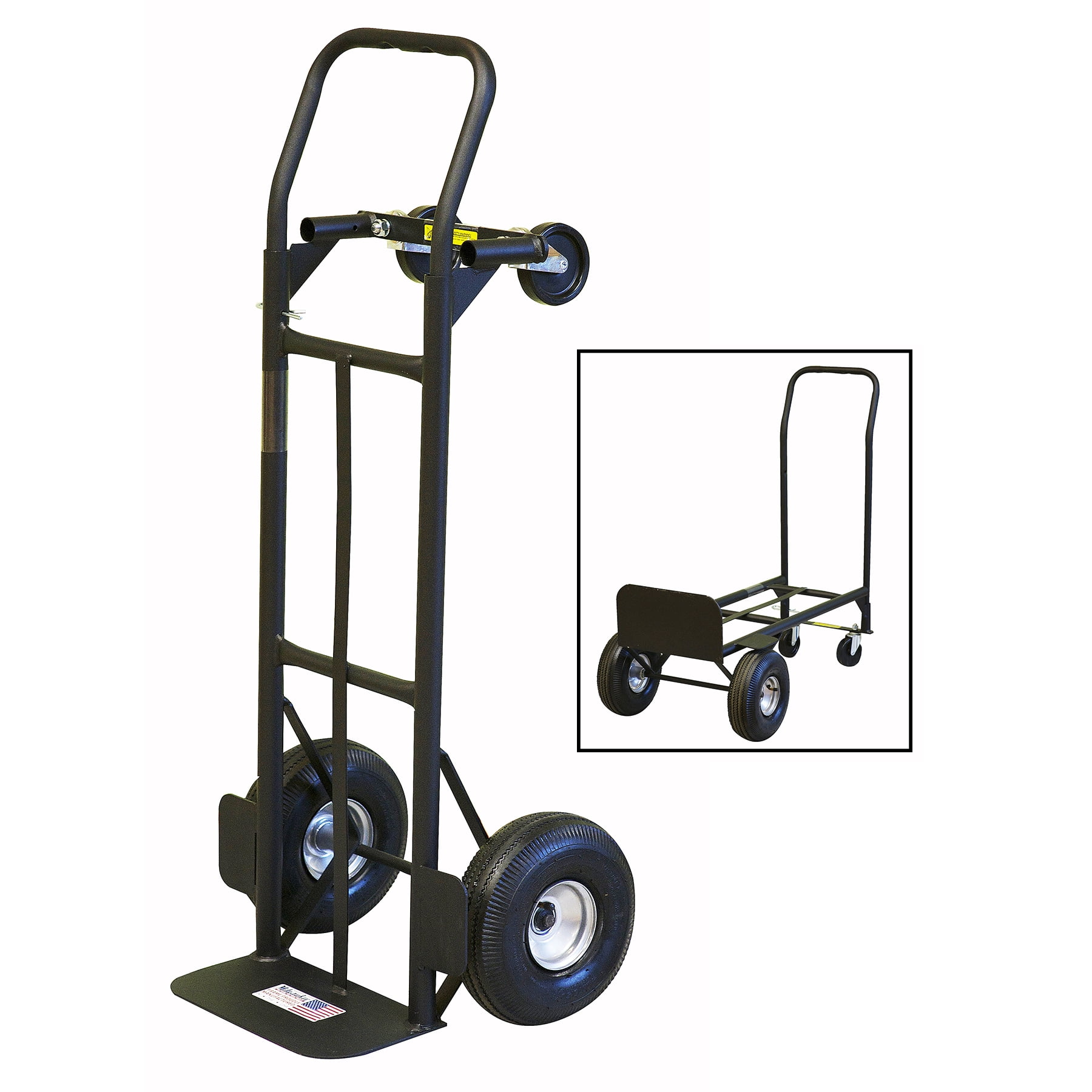 Milwaukee DC30080S, Black 800 lbs Steel 36 in x 20.5 in. x 46 in Convertible Hand Truck