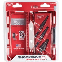 Milwaukee Accessory Milwaukee Shockwave Impact Duty 3-Piece (1 2 4) Step Drill Bit Set - Pack of 2