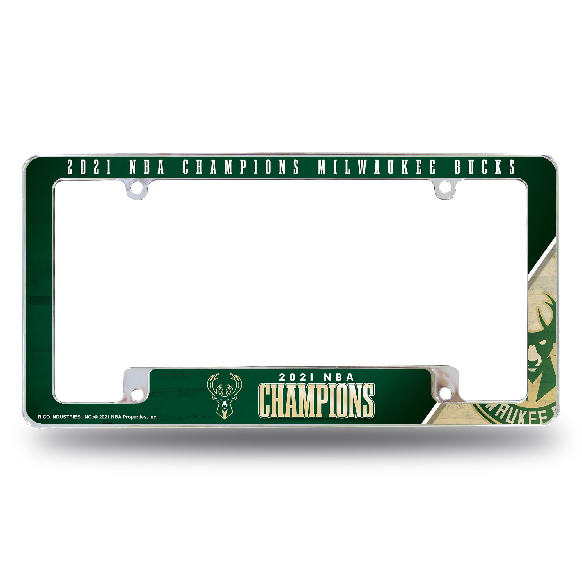 Milwaukee Basketball Bucks 2021 Championship License Plate Frame