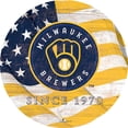 thumbnail image 1 of Milwaukee Brewers 12" Team Color Flag Sign, 1 of 1