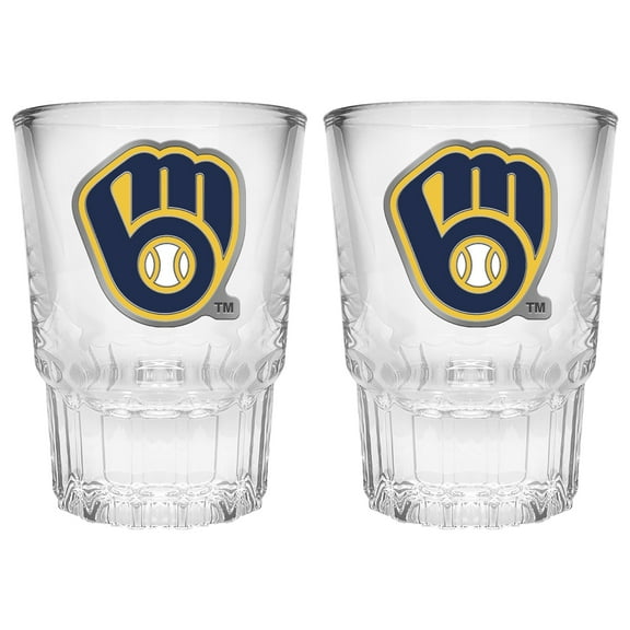 Milwaukee Brewers 2-Piece Prism Shot Glass Set