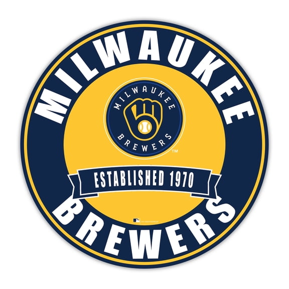Milwaukee Brewers 24" Circle with Banner