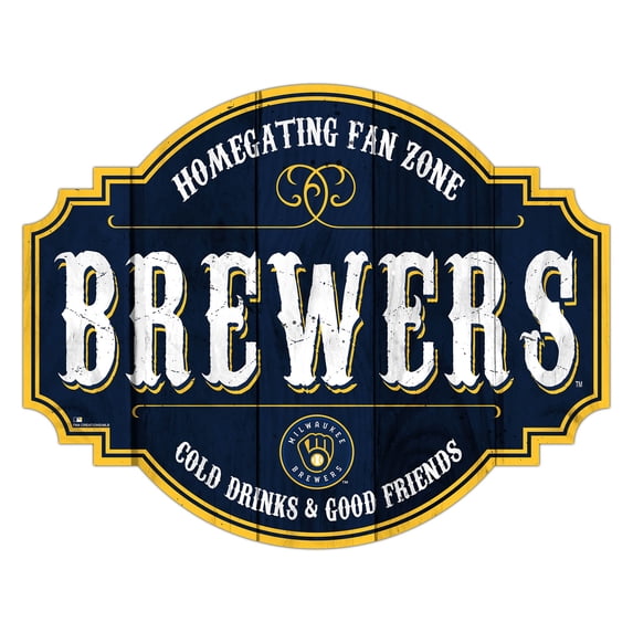 Milwaukee Brewers 24'' Homegating Tavern Sign