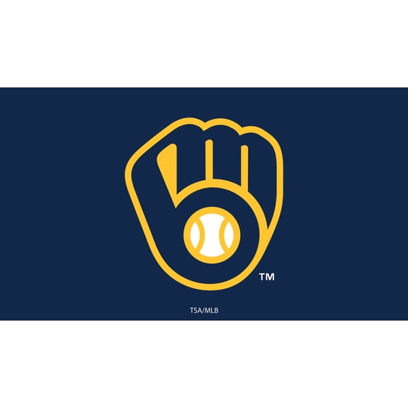 Milwaukee Brewers 28" x 16" Logo Indoor/Outdoor Trapper Mat