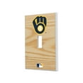 thumbnail image 1 of Milwaukee Brewers Baseball Bat Design Single Toggle Light Switch Plate, 1 of 4