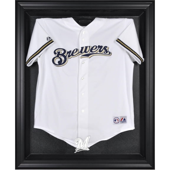 Milwaukee Brewers Black Framed Logo Jersey Display Case